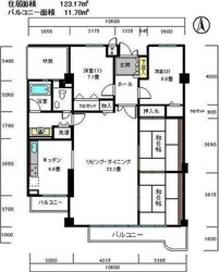 白鷹松下町マンションの物件間取画像